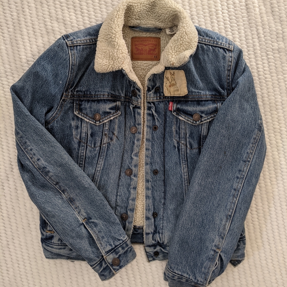 Levi's fleece lined denim jacket